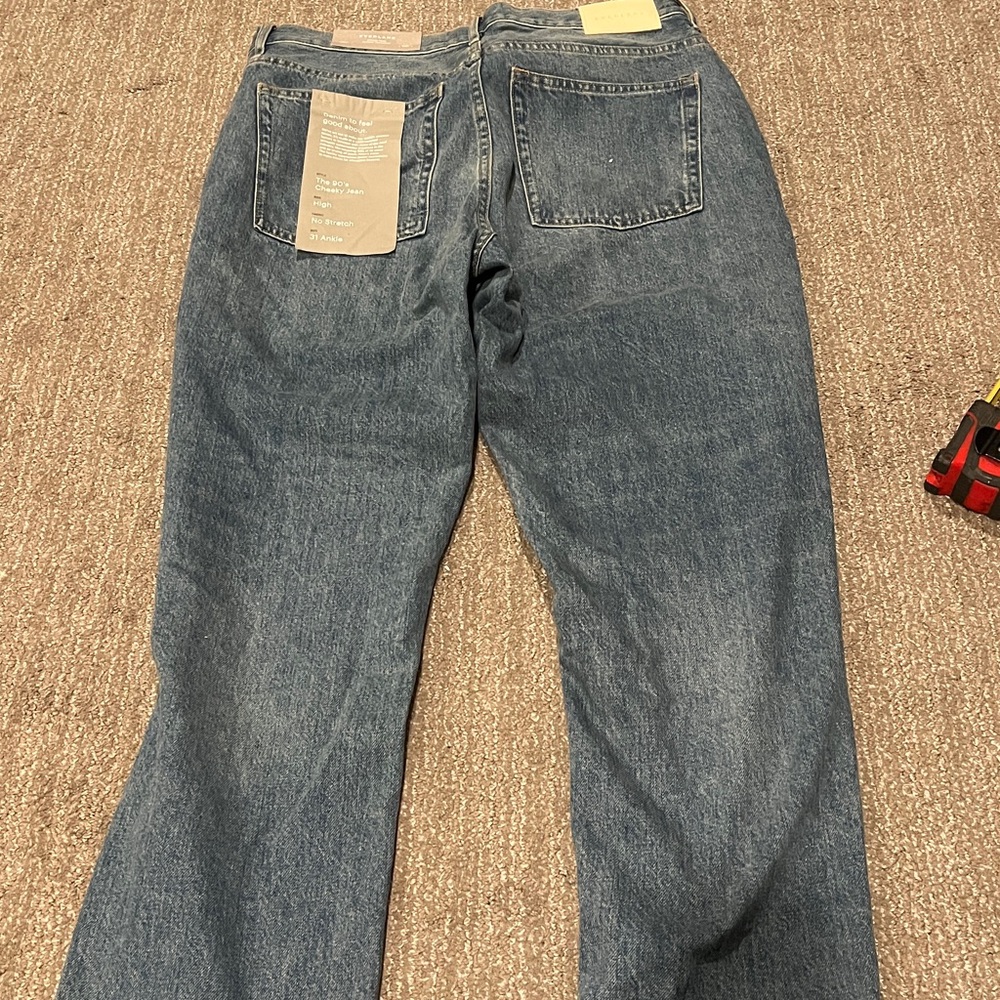 Everlane 90’s cheeky Jean in vintage mid blue nwt - Picture 5 of 10